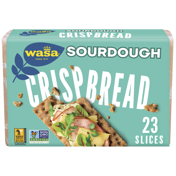 Crackers Wasa Sourdough Crispbread - Crackers, Non-GMO Ingredients & Fat Free hero