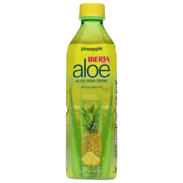 Juice & Nectars Iberia Aloe Vera Drink With Pure Aloe Pulp, Pineapple hero