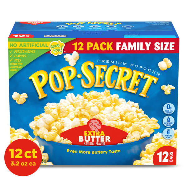 Popcorn & Jerky Pop Secret Extra Butter Microwave Popcorn hero