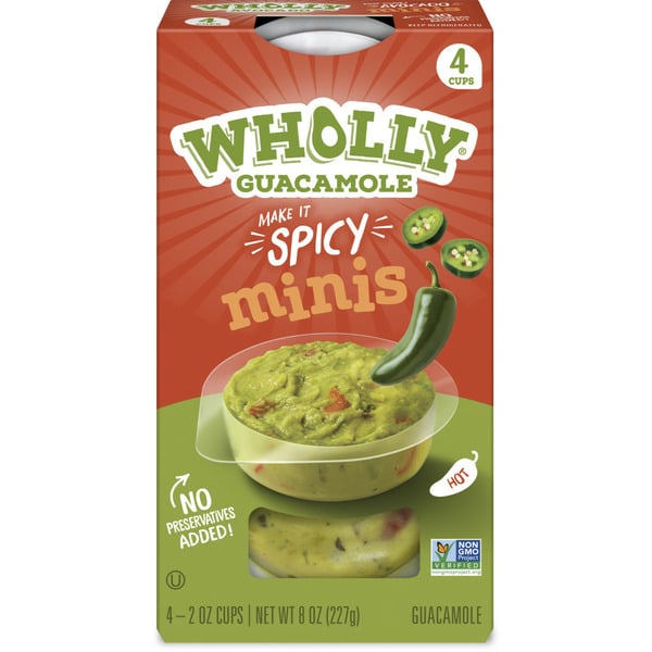 Fresh Dips , Salsa & Tapenades Wholly Spicy Guacamole Minis hero