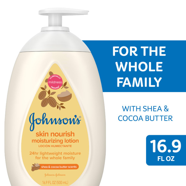 Body Lotions & Soap Johnson's Moisturizing Baby Lotion, Shea & Cocoa Butter hero