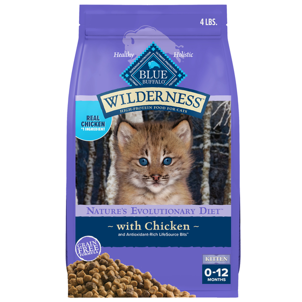 Cat Food & Care Blue Buffalo Wilderness High Protein, Natural Kitten Dry Cat Food, Chicken hero