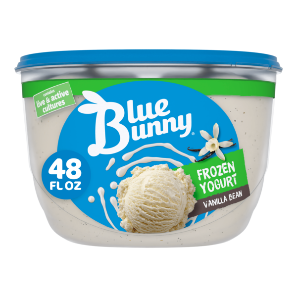 Ice Cream & Ice Blue Bunny Vanilla Bean Frozen Yogurt hero