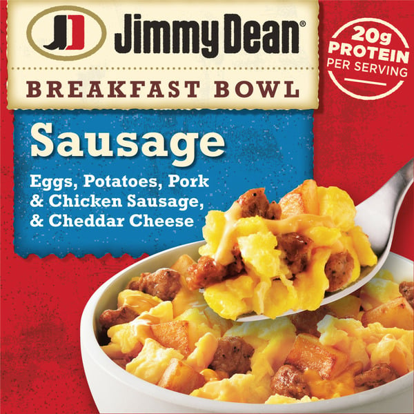 Frozen Breakfast Jimmy Dean Sausage, Egg & Cheese Breakfast Bowl hero