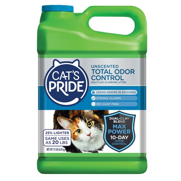 Cat Litter & Supplies Cat's Pride Max Power Total Odor Control, Unscented, Clumping Litter hero