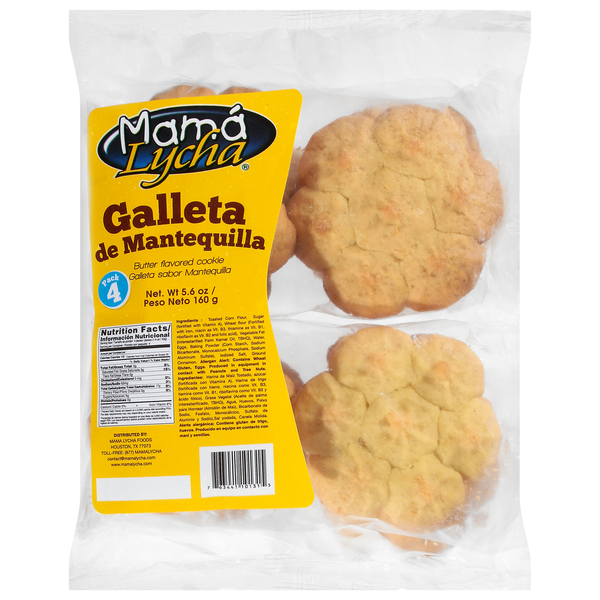 Cookies & Cakes Mamá Lycha Cookie, Butter Flavored, 4 Pack hero