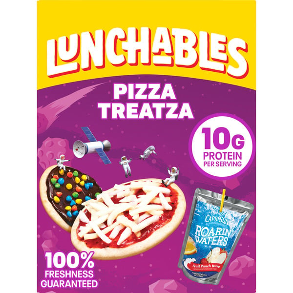 Packaged Lunchmeat Lunchables Snack with Chocolate Frosting, Coated Chocolate Chips, & Tropical Tide Drink hero