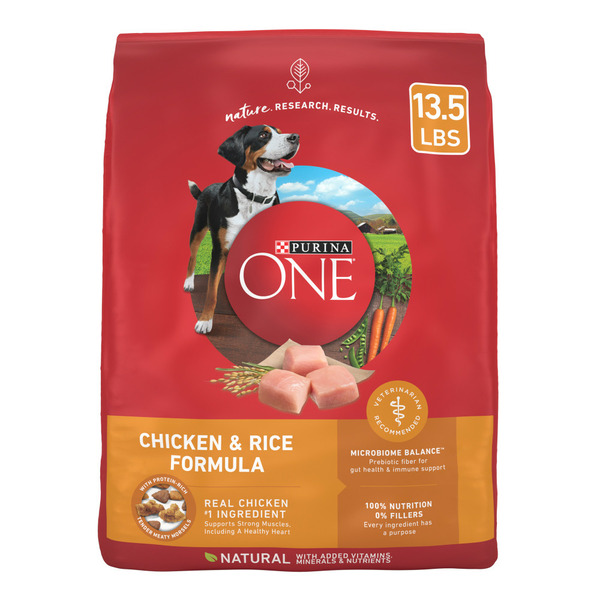 Dog Food Purina ONE Chicken and Rice Formula Dry Dog Food hero