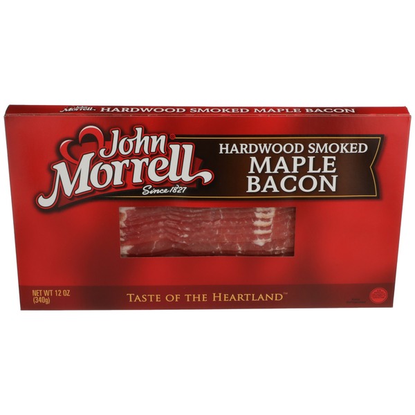 Hot Dogs, Bacon & Sausage John Morrell Hardwood Smoked Maple Bacon hero