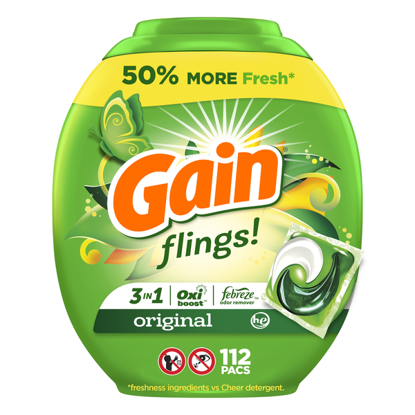 Laundry Gain Laundry Detergent Pacs, Original Scent hero