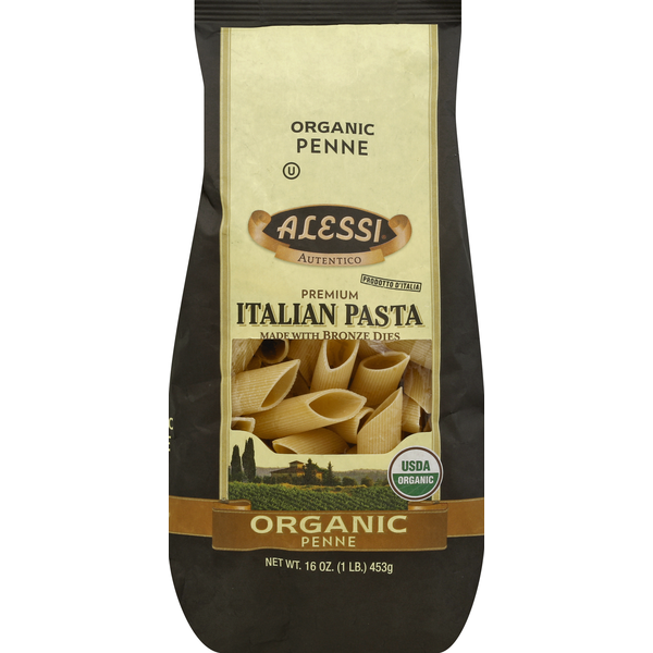 Dry Pasta Alessi Penne, Organic, Premium hero