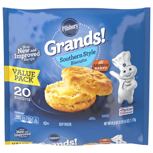 Frozen Breads & Doughs Pillsbury Biscuits, Southern Style, Value Pack hero