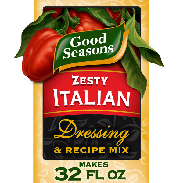 Salad Dressing & Toppings Good Seasons Zesty Italian Dressing & Recipe Seasoning Mix hero