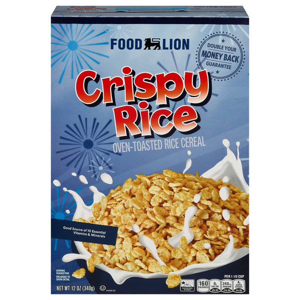 Cereal Food Lion Crispy Rice Cereal hero