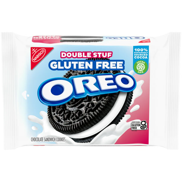 Packaged Cookies Oreo Double Stuf Gluten Free Chocolate Sandwich Cookies hero