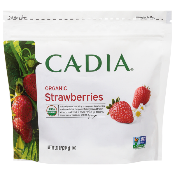 Frozen Produce CADIA Strawberries, Organic hero