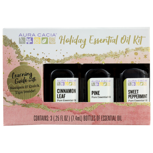 Body Lotions & Soap Aura Cacia Holiday Essential Oil Kit hero