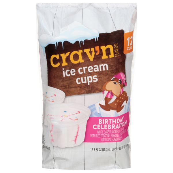 Ice Cream & Ice Crav'n Flavor Ice Cream Cups, Birthday Celebration hero