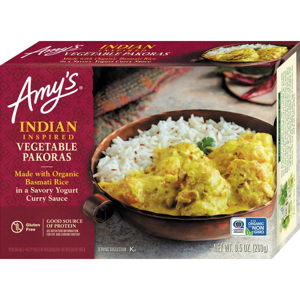 Frozen Meals Amy's Kitchen Indian Vegetable Pakora hero