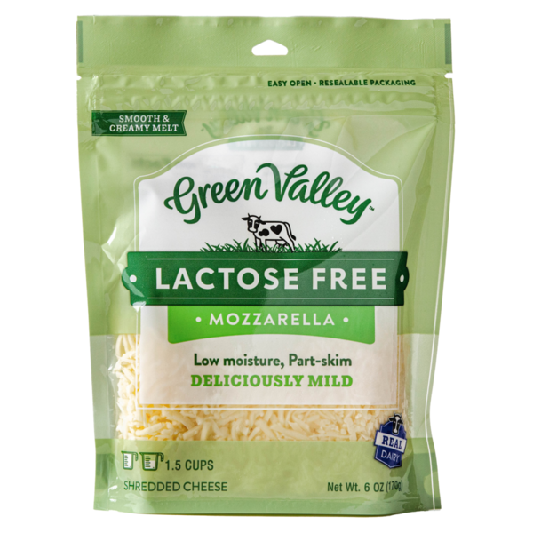 Specialty Cheeses Green Valley Creamery Lactose Free Mozzarella Shreds hero