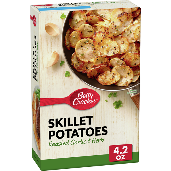 Instant Foods Betty Crocker Skillet Potatoes, Roasted Garlic & Herb hero