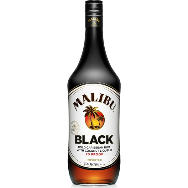 Spirits Malibu Black Rum with Coconut Liqueur hero