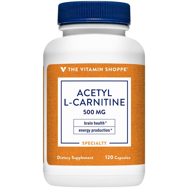 Brain & Memory Support The Vitamin Shoppe Acetyl-L-Carnitine - 500 MG (120 Capsules) hero