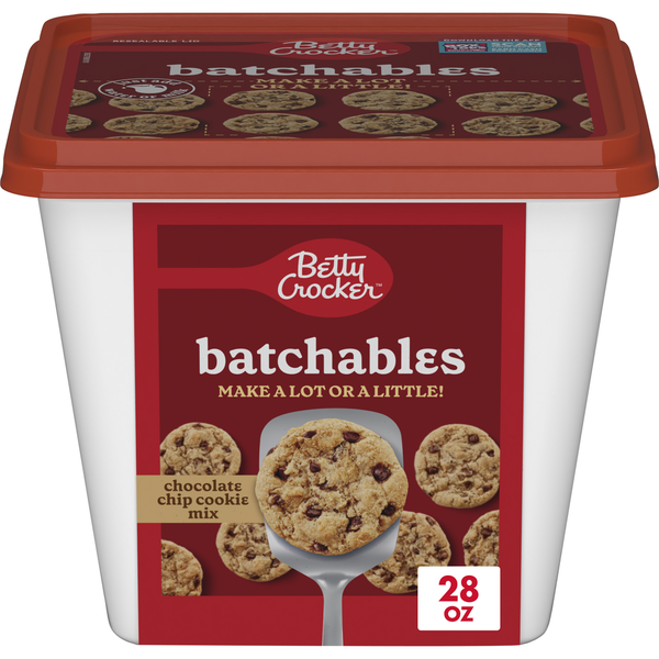 Betty Crocker Batchables Chocolate Chip Cookie Mix, Makes 4 to 24 Cookies Per Batch hero