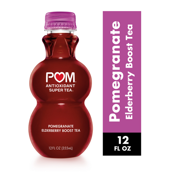 Refrigerated POM Wonderful POM Super Tea, Pomegranate Elderberry Boost Tea, 12 Ounce hero