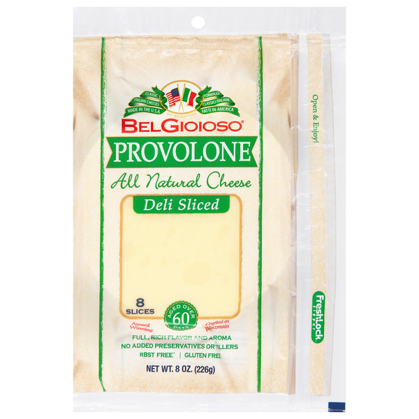 Packaged Cheese BelGioioso Cheese, Provolone, Deli Sliced hero