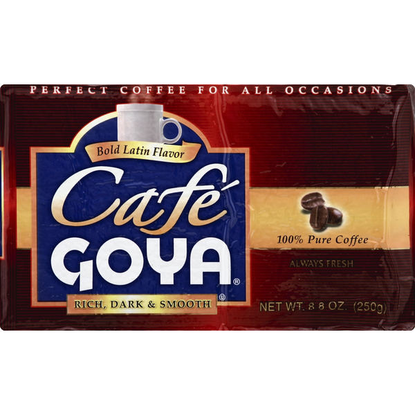 Coffee Café Goya Rich Dark & Smooth Bold Latin Flavor Coffee hero