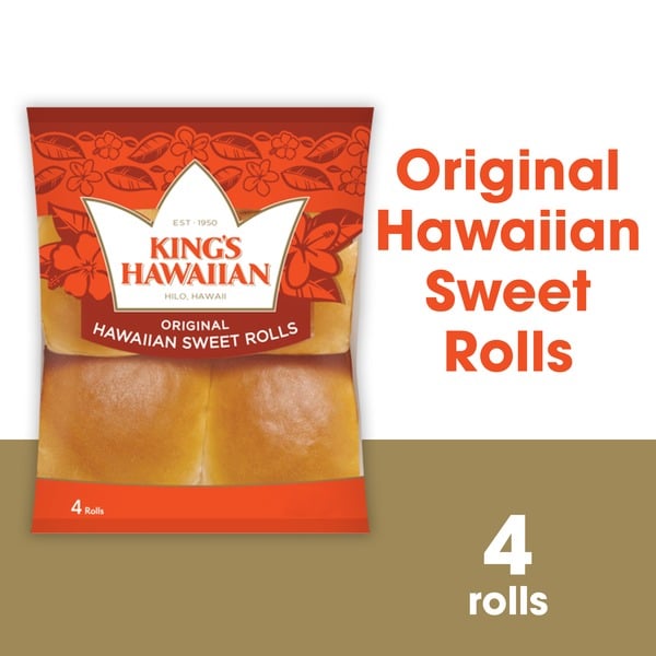 Prepared Meals King's Hawaiian Original Hawaiian Sweet Rolls 4PK hero