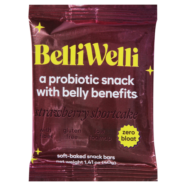 Energy & Granola Bars BelliWelli Snack Bars, Soft-Baked, Strawberry Shortcake hero