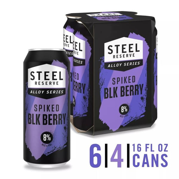 Malt Beverages Steel Reserve Alloy Blackberry Flavored Malt Beverage hero