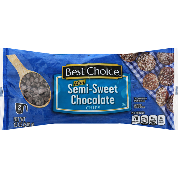 Chips & Pretzels Best Choice Chips, Semi- Sweet Chocolate, Mini hero