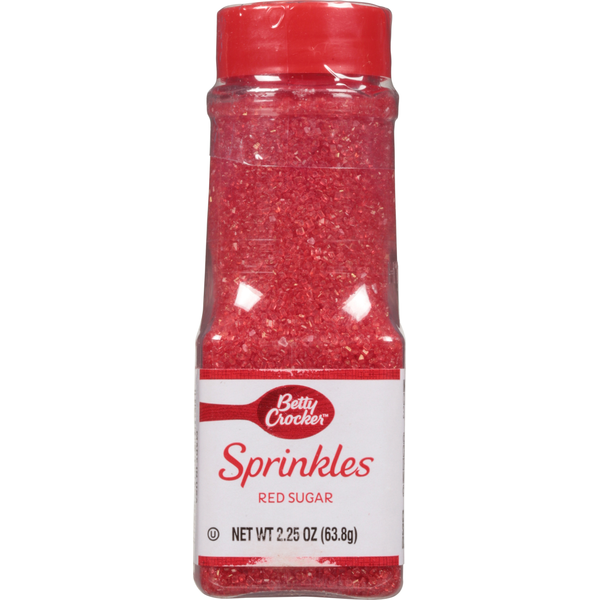 Baking Supplies & Decor Betty Crocker Sprinkles, Red Sugar hero