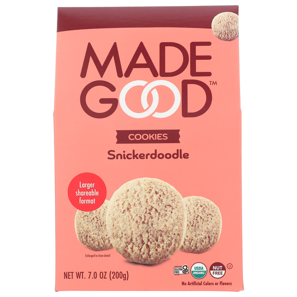 MadeGood Snickerdoodle Crunchy Cookies 6 X hero