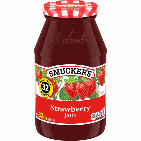 Nut Butters/Jellies/Spreads Smucker's Jam, Strawberry, Value Size hero