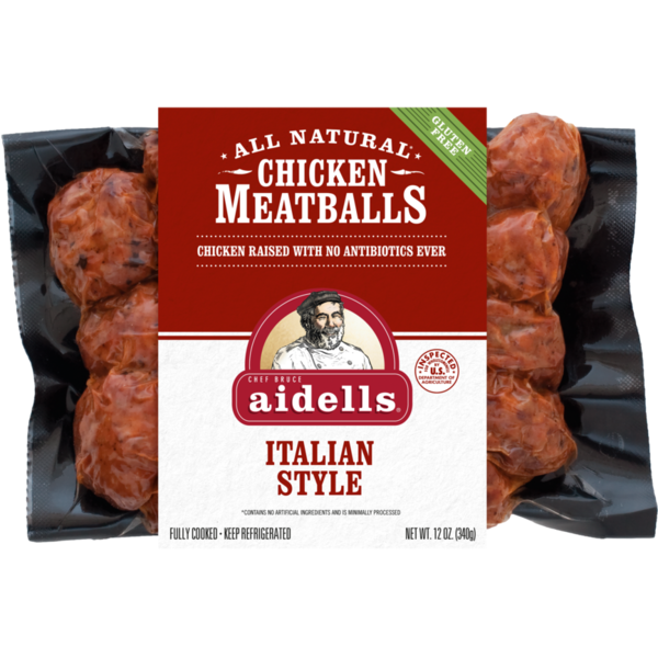 Packaged Meat Aidells Chicken Meatballs Italian Style With Mozzarella Cheese hero