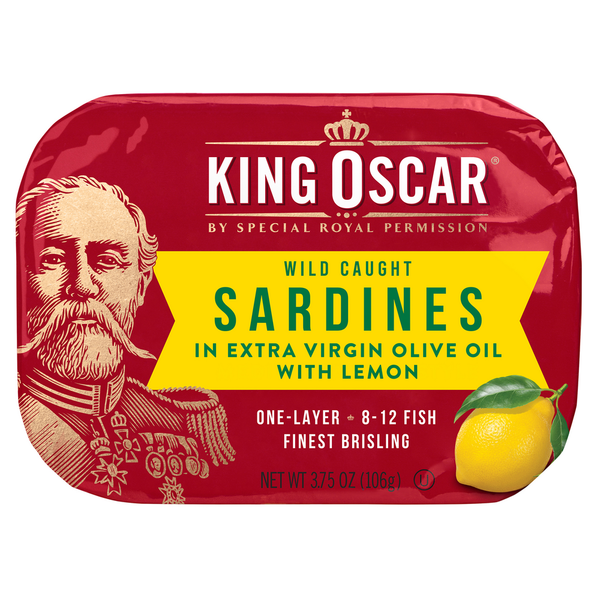 Canned Meat & Seafood King Oscar Sardines in Lemon hero