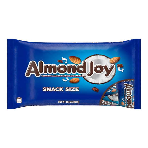 Candy, Chocolate & Gum ALMOND JOY Coconut and Almond Chocolate Snack Size Candy hero