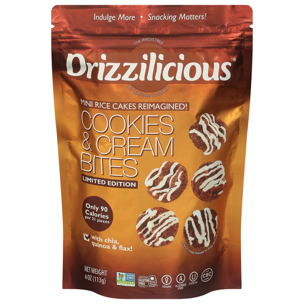 Cookies & Cakes Drizzilicious Bites, Cookies & Cream hero