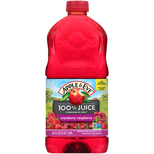 Juice & Nectars Apple & Eve 100% Cranberry Raspberry Juice hero