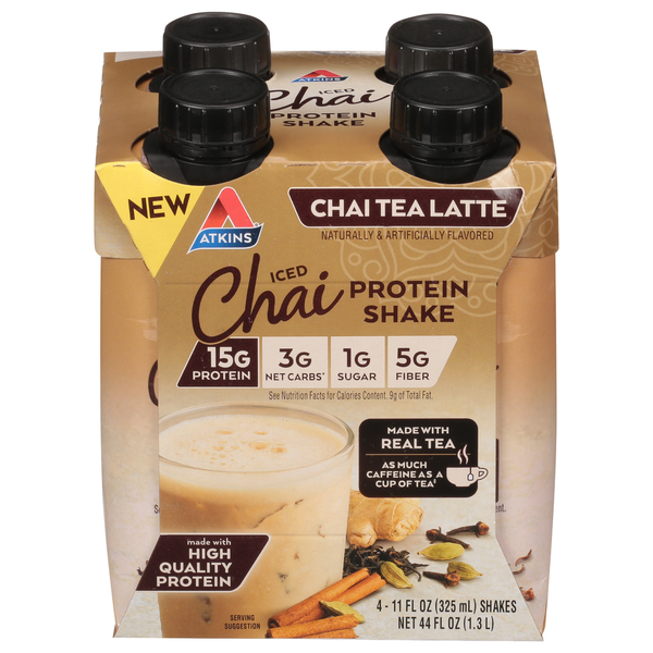 Protein & Meal Replacements Atkins Protein Shake, Chai Tea Latte, Iced hero