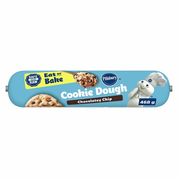 Refrigerated Pudding & Desserts Pillsbury Chocolate Chip Cookie Dough, Ready to Bake hero