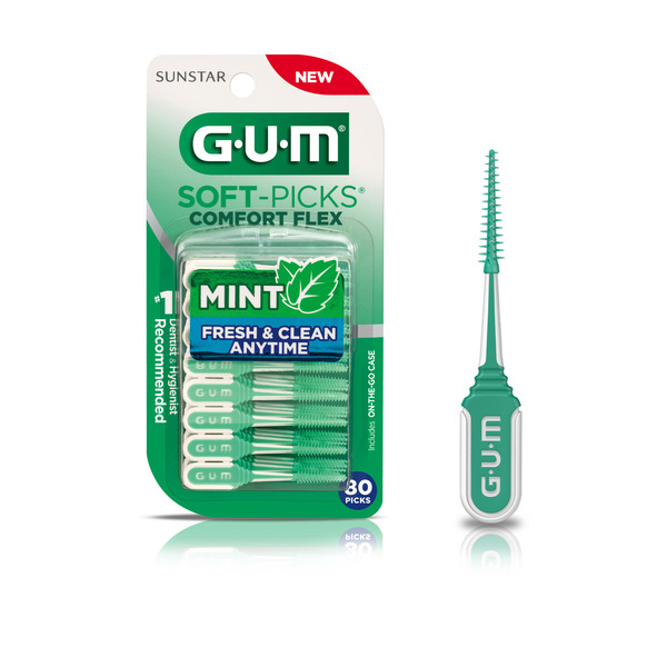 Oral Hygiene Sunstar GUM GUM  Soft-Picks Comfort Flex Mint,  Dental Picks hero