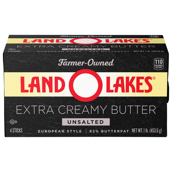 Butter Land O Lakes Extra Creamy Unsalted Butter hero