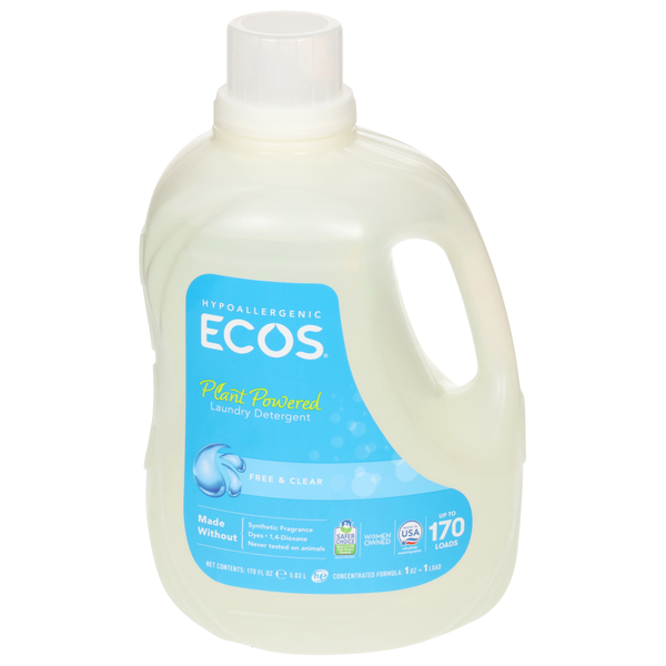 Laundry Ecos Laundry Detergent, Free & Clear, Plant Powered hero