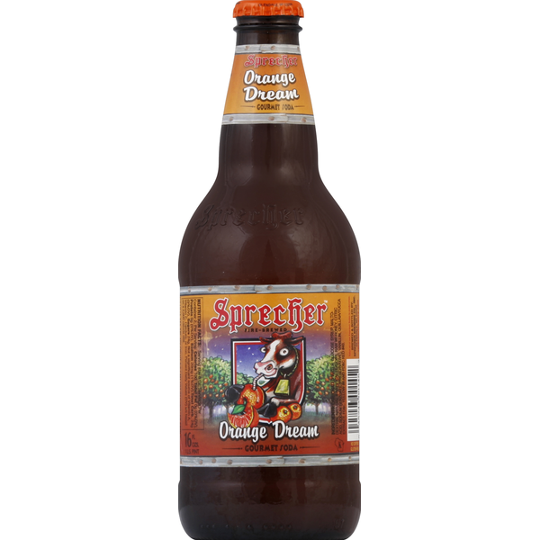 Soft Drinks Sprecher Soda, Orange Dream hero