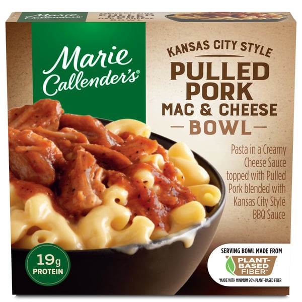 Frozen Meals Marie Callender's Kansas City Style Pulled Pork Mac & Cheese Bowl Frozen Meal hero